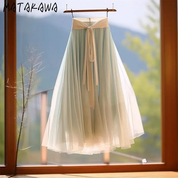 Matakawa Mesh Summer Long Skirts