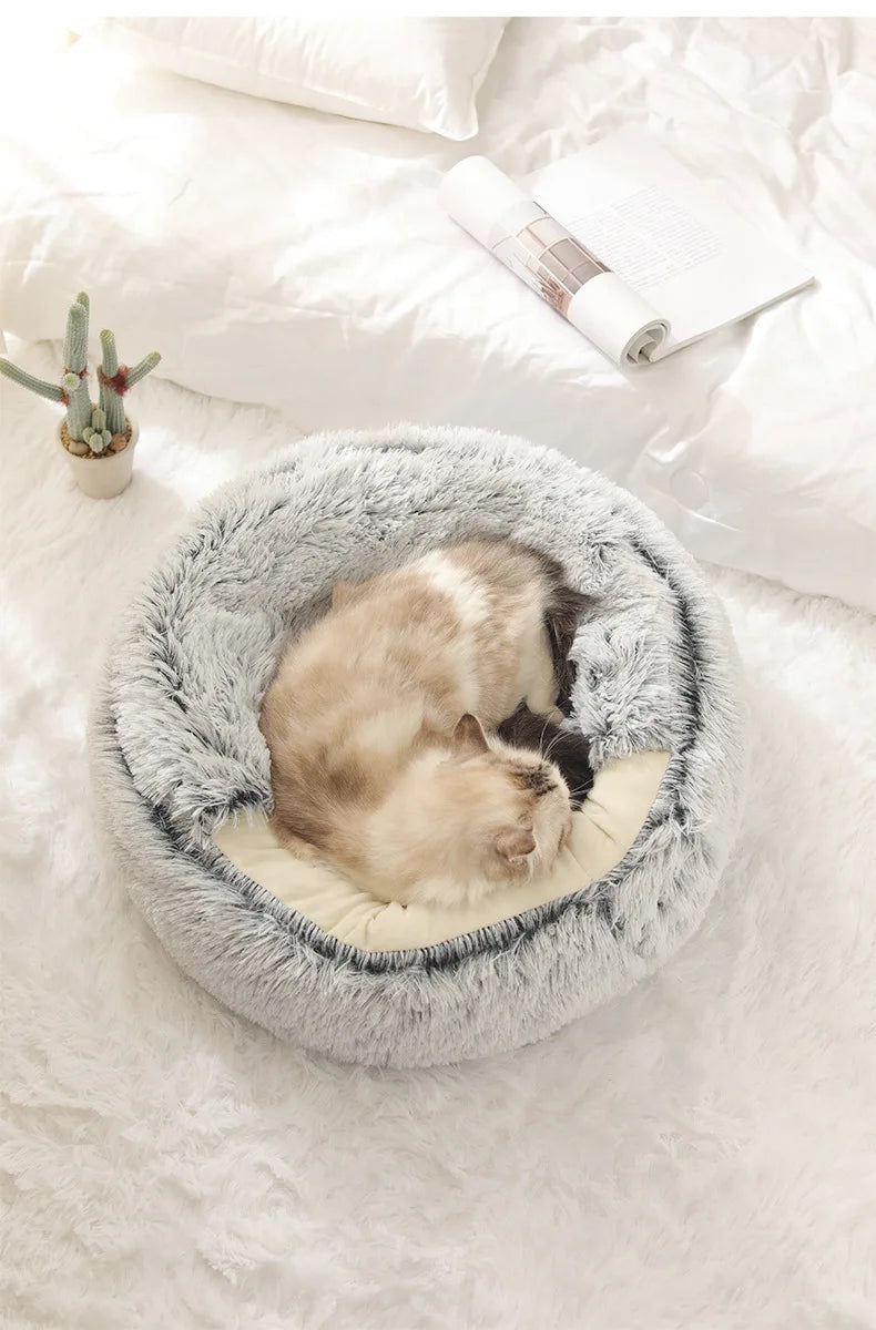 Soft plush pet bed