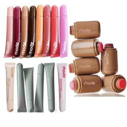 Jelly Bean Lip Gloss  Pocket Blush Stick Moisturizing Toast Lip Waterproof Makeup Set