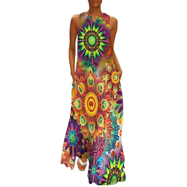 Flower Power Women Dress Summer