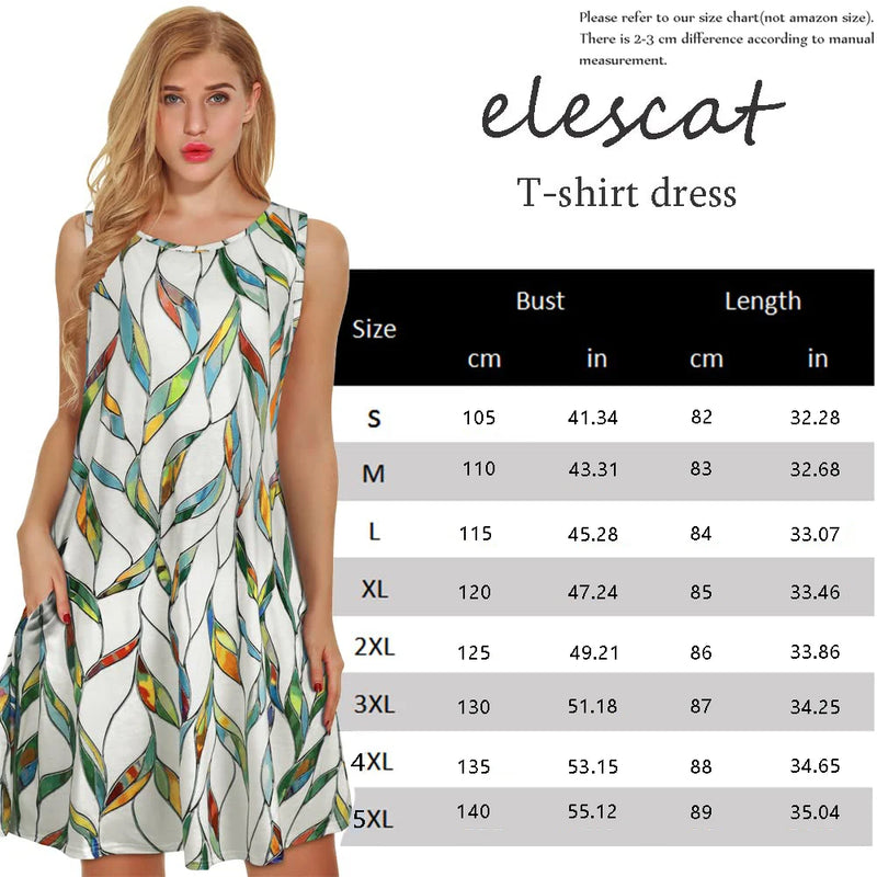 women's knee-length Summer dress | Beachwear