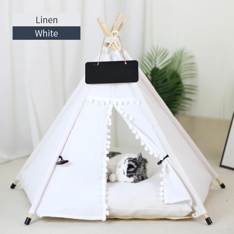 Pet Teepee Tent for Cats and Dogs