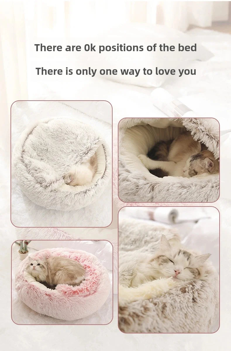 Soft plush pet bed