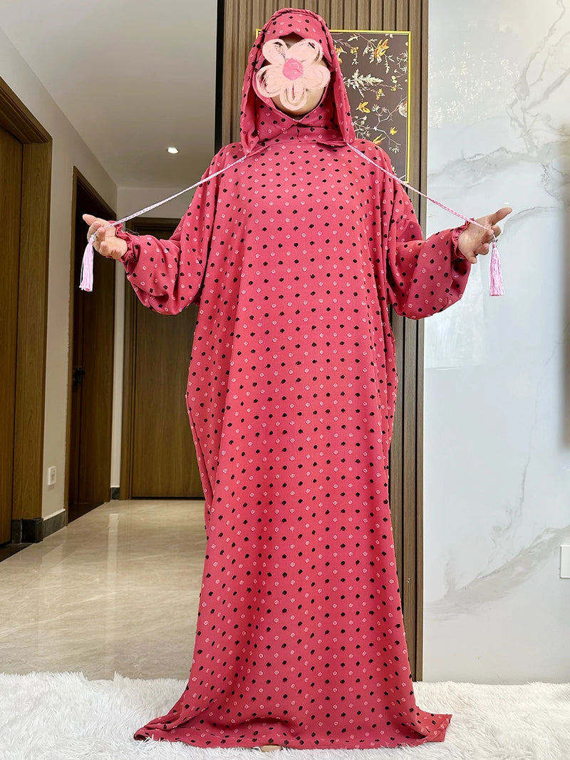 Double Hat Abaya| Women Kaftan