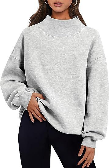 Pullover Sweatshirt Solid Color Loose  Hoodie