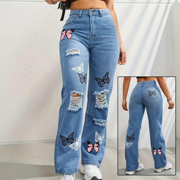 Straight Leg Jeans For Women | Denim Pants