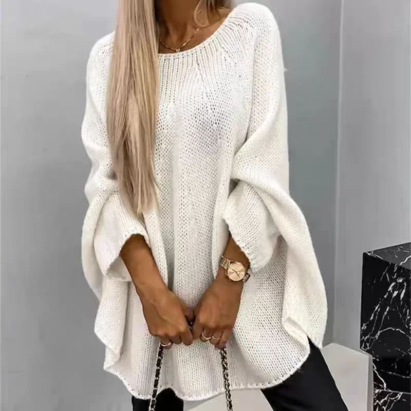 Winter Loose Batwing Sleeve Pullover Sweater